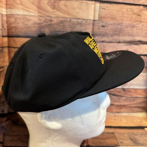 The North Face "Walls Are Meant For Climbing" Hat Adjustable Snapback Black Cap - Picture 2 of 12